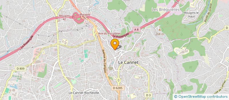 localisation de l'entreprise PEARL à LE CANNET