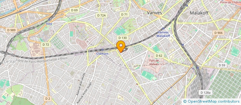 localisation de l'entreprise PEARL AND COM  MALAKOFF