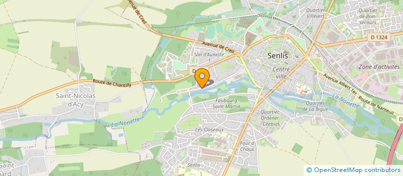 localisation de l'entreprise PEARL EVENTS  SENLIS