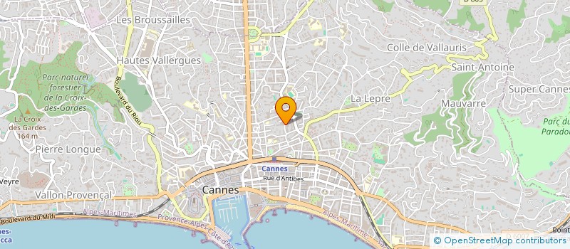 localisation de l'entreprise PEARL INSTITUTE à CANNES