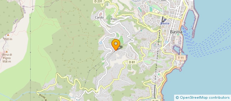 localisation de l'entreprise PEARLSHOP à BASTIA