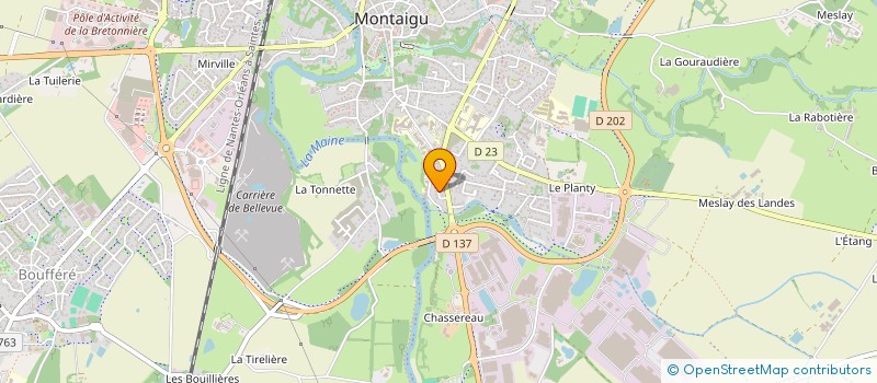 localisation de l'entreprise PEARWOOD INVEST à MONTAIGU-VENDEE