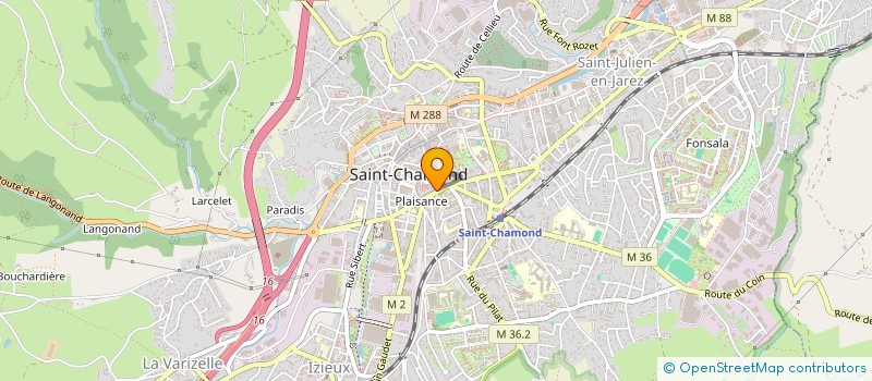 localisation de l'entreprise PEAU D'ANE  SAINT-CHAMOND