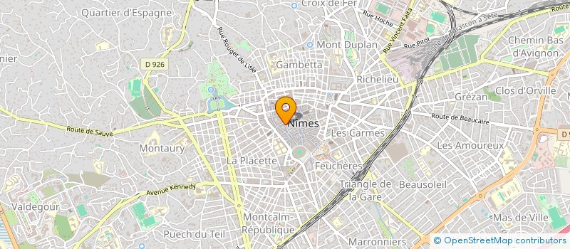 localisation de l'entreprise PEAU SUCREE à NIMES