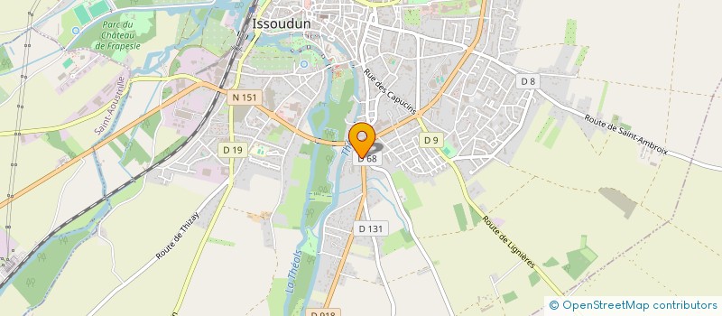localisation de l'entreprise PEAU SUR PEAU à ISSOUDUN
