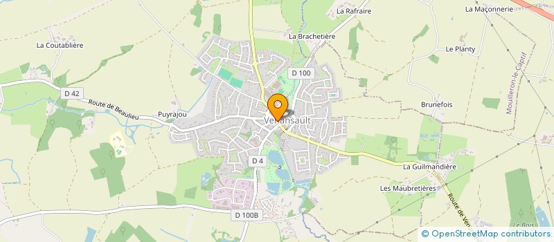 localisation de l'entreprise PEAUDEAU CONFORT à AIZENAY