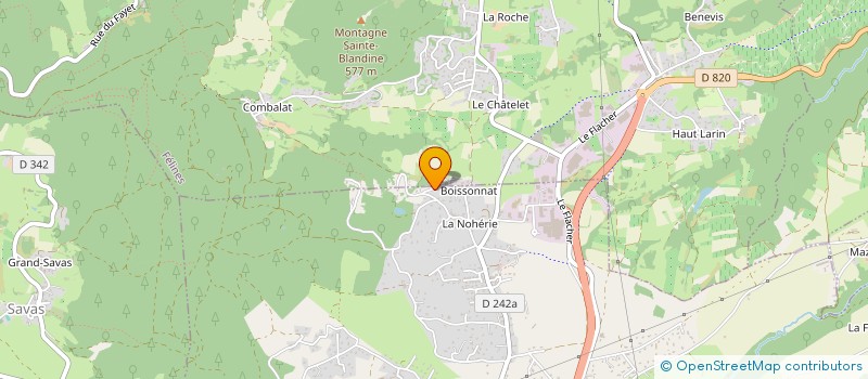 localisation de l'entreprise PEAUG'ROIS FUTSAL  PEAUGRES