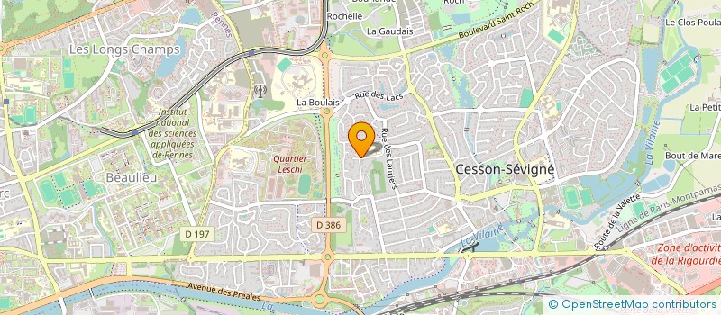 localisation de l'entreprise PEAULYS à CESSON-SEVIGNE