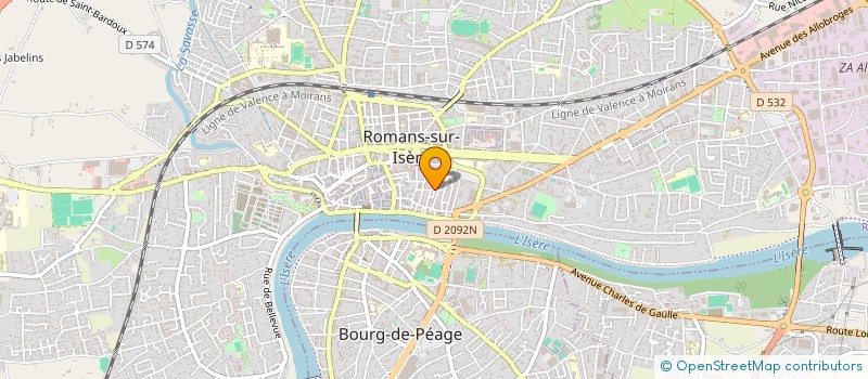 localisation de l'entreprise PEAUX ETHIK  ROMANS-SUR-ISERE