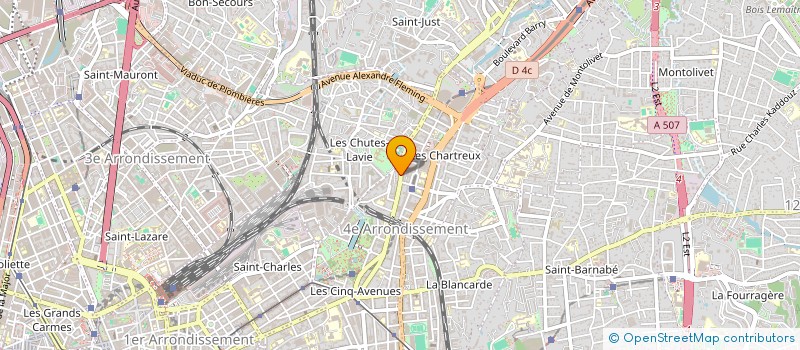 localisation de l'entreprise PEAUX LUX à MARSEILLE