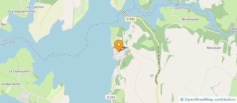 localisation de l'entreprise PEB  SALLES-CURAN