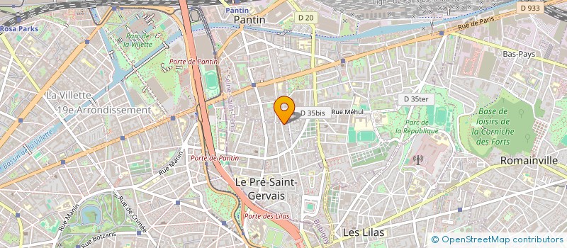 localisation de l'entreprise PEB5 à LE PRE-SAINT-GERVAIS