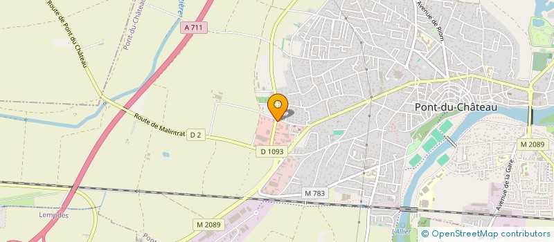 localisation de l'entreprise PEBA  PONT-DU-CHATEAU