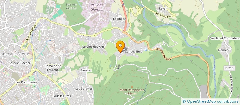 localisation de l'entreprise PEBBLE à ANNECY