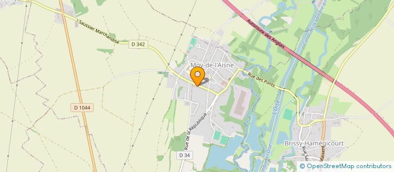 localisation de l'entreprise PEBEPI à MOY-DE-L'AISNE