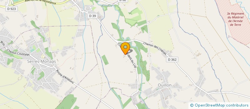 localisation de l'entreprise PEBERNAD  OUILLON