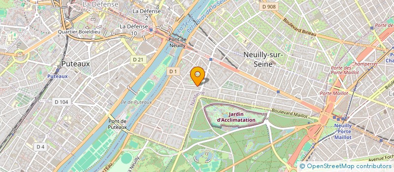 localisation de l'entreprise PEBL à NEUILLY-SUR-SEINE