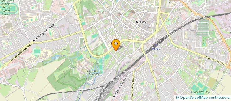 localisation de l'entreprise PEBZ FINANCES à ARRAS