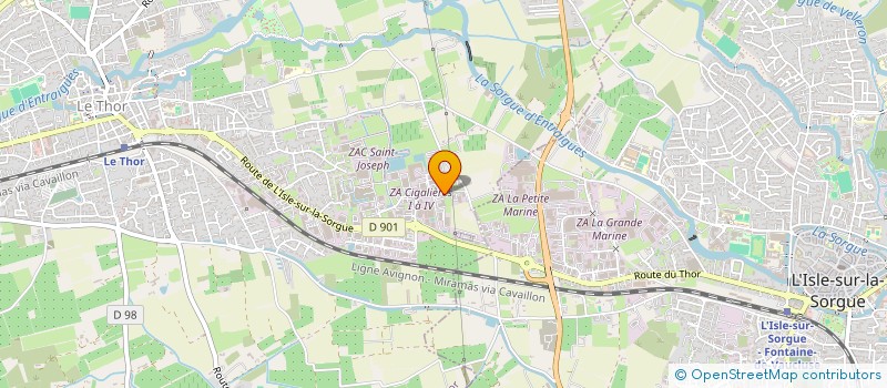 localisation de l'entreprise PEC  LE THOR