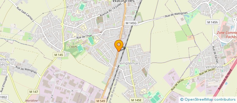 localisation de l'entreprise PEC CIVIDINO  TEMPLEMARS