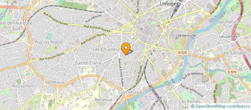 localisation de l'entreprise PEC CONSEIL à LIMOGES