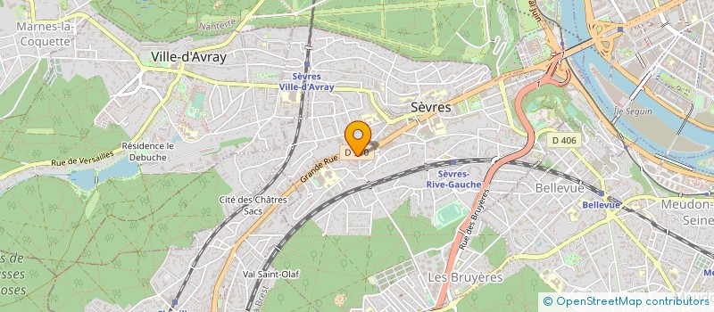 localisation de l'entreprise PEC SYSTEMS à SEVRES