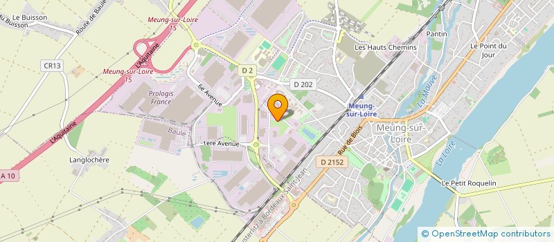 localisation de l'entreprise PEC TRANS LOGISTIQUE à MEUNG-SUR-LOIRE