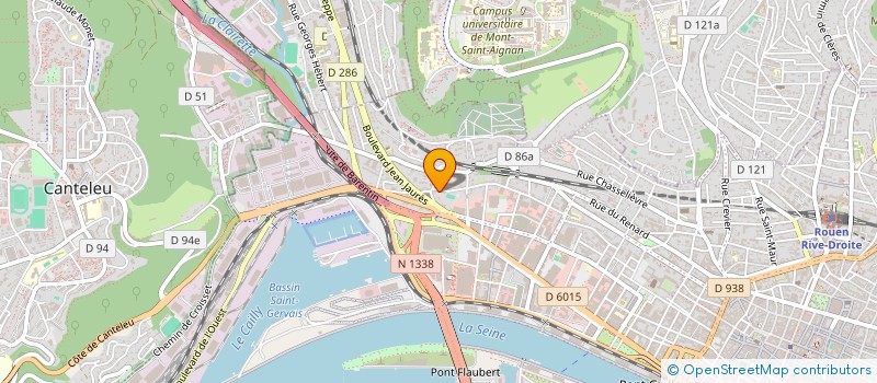 localisation de l'entreprise PECAB à ROUEN