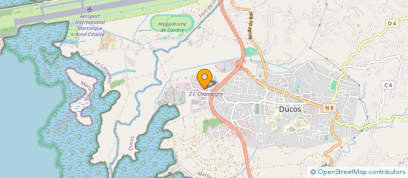 localisation de l'entreprise PECAB972  DUCOS