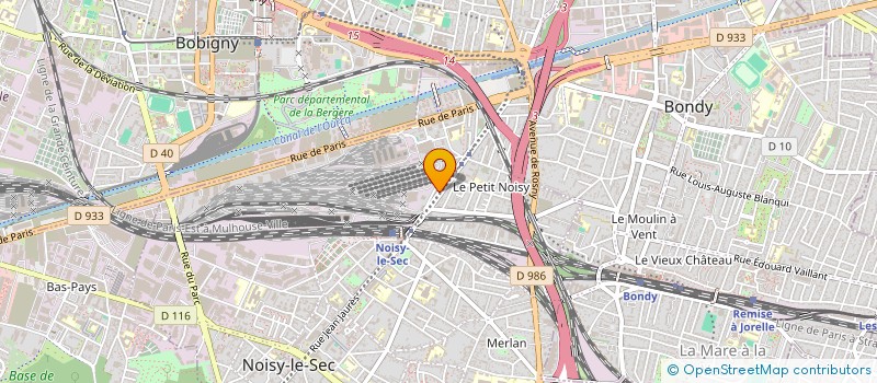 localisation de l'entreprise PECABAT à NOISY-LE-SEC