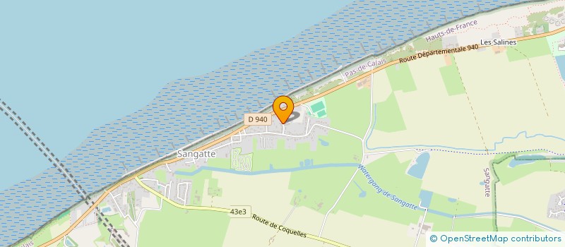 localisation de l'entreprise PECADU  SANGATTE