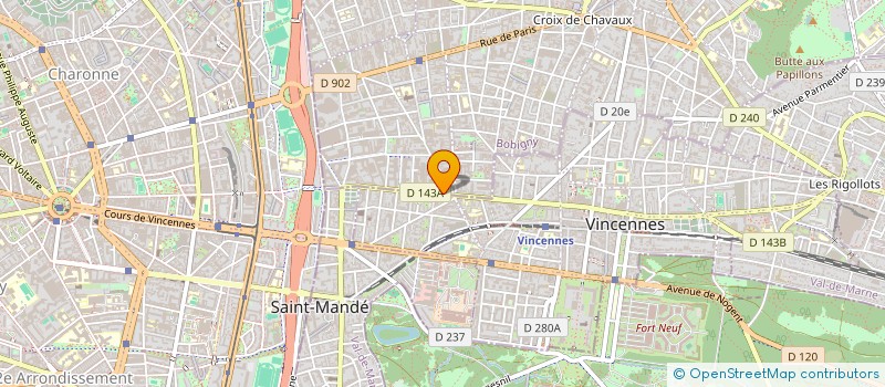 localisation de l'entreprise PECALOCA à MONTREUIL