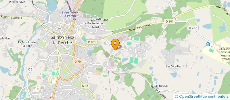 localisation de l'entreprise PECC ENERGIES à SAINT-YRIEIX-LA-PERCHE
