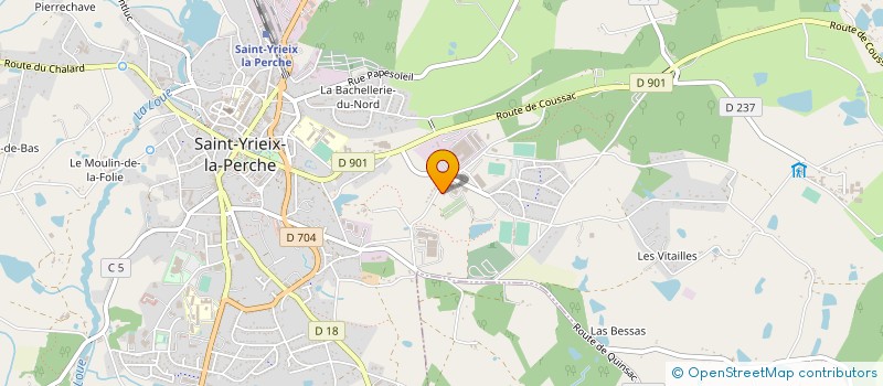 localisation de l'entreprise PECC ET SUCCESSEURS à SAINT-YRIEIX-LA-PERCHE
