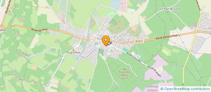 localisation de l'entreprise PECETTE  BAGES