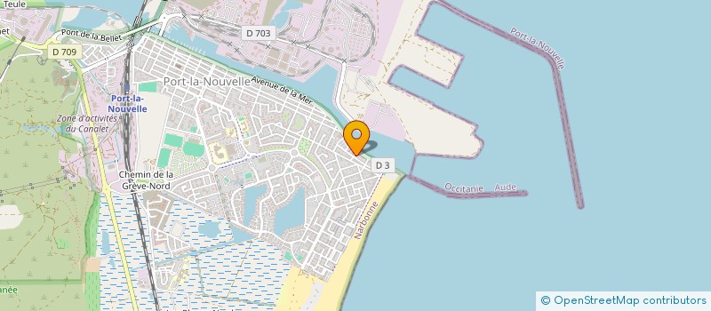 localisation de l'entreprise PECH  PORT-LA-NOUVELLE