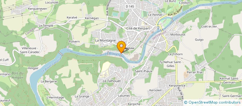 localisation de l'entreprise PECH'ALU INTERNATIONAL PAR ABREVIATION P.A.I. à INZINZAC-LOCHRIST