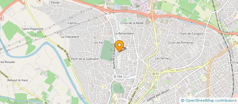 localisation de l'entreprise PECH BLEU - MARBRERIE YEDRA à BEZIERS