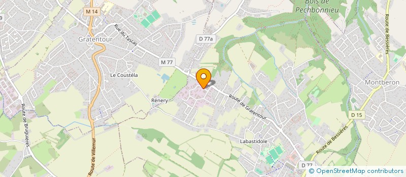 localisation de l'entreprise PECH DB COURTAGE à PECHBONNIEU