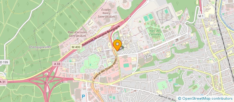 localisation de l'entreprise PECH ' EVOLUTION  NANCY