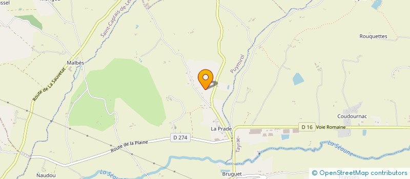 localisation de l'entreprise PECH REDON  PUYMIROL