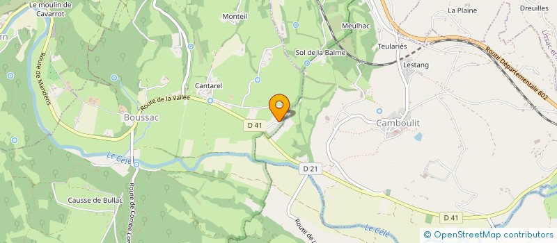 localisation de l'entreprise PECH RIAL  BOUSSAC