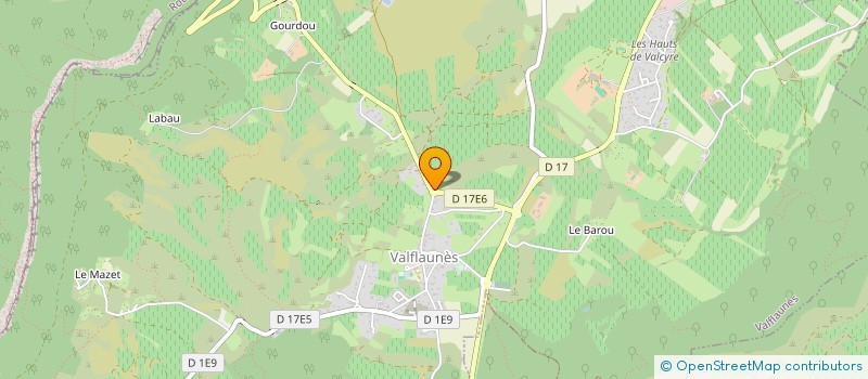 localisation de l'entreprise PECH-TORT à VALFLAUNES