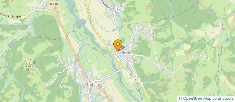 localisation de l'entreprise PECHAAN  ORDIZAN