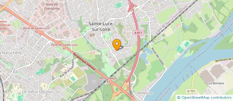 localisation de l'entreprise PECHE  SAINTE-LUCE-SUR-LOIRE