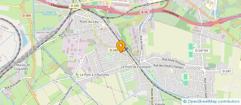 localisation de l'entreprise PECHE A L'AIMANT CALAISIS  COULOGNE