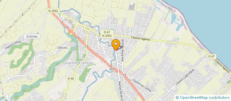 localisation de l'entreprise PECHE AVENIR OCEAN INDIEN  SAINT-ANDRE