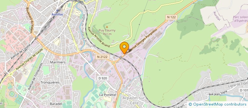 localisation de l'entreprise PECHE CHASSE LOISIRS à AURILLAC