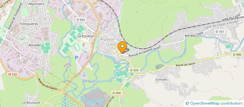 localisation de l'entreprise PECHE CHASSE PASSION à ARPAJON-SUR-CERE