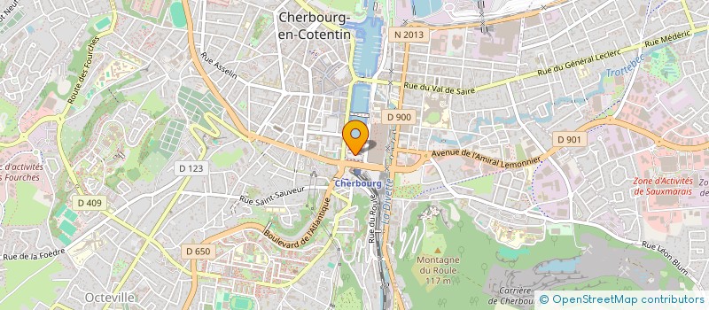 localisation de l'entreprise PECHE COTIERE à CHERBOURG-EN-COTENTIN